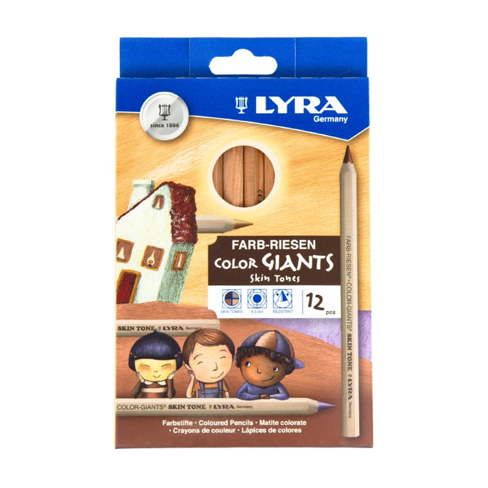 LYRA Colour Giants Skin Tones Pencil Set 12 from Australia