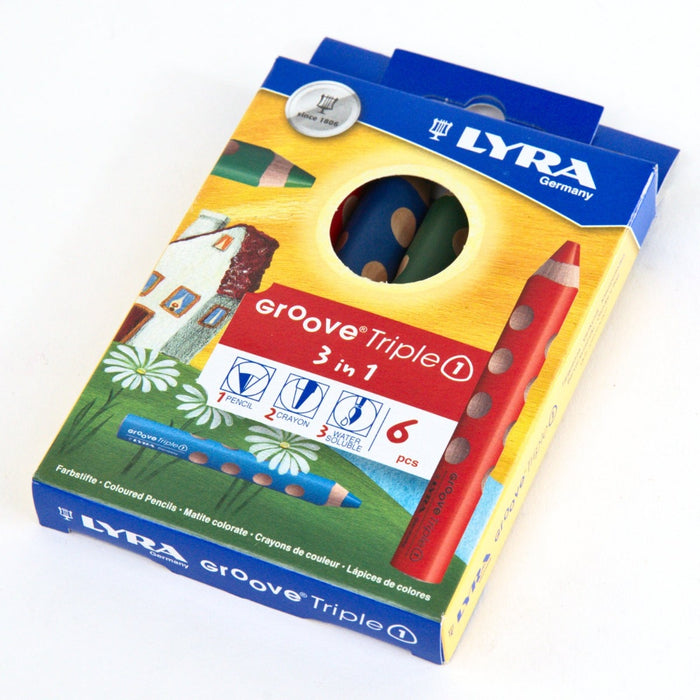 LYRA Groove Triple One 3 in 1 (Colour Pencil, Watercolour and Wax Crayon) from Australia