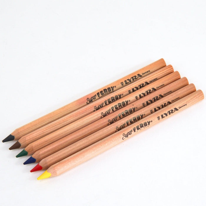 LYRA Super Ferby Unlacquered Coloured Pencils 6  Pieces from Australia