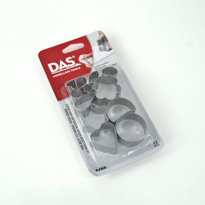 F344000 DAS Tools Blister 12 Metal Clay Cutters