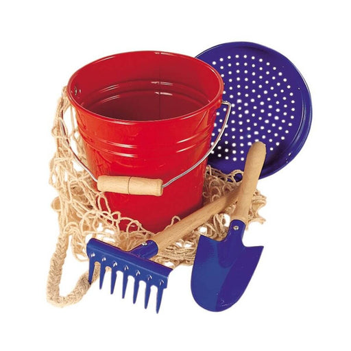 70435064 Gluckskafer Metal Bucket Gardening and Sandpit Set