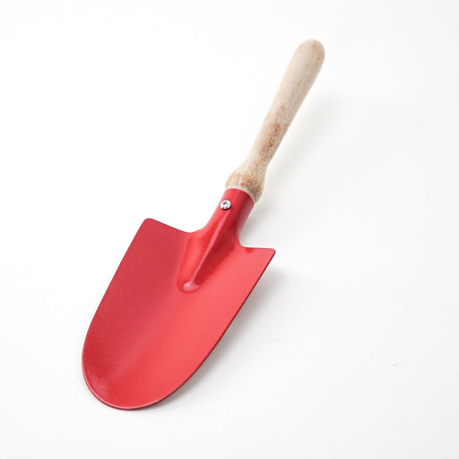 NI-535214 Gluckskafer Metal Hand Trowel - Round Medium Red 26cm