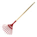 High Quality Gardening Tool for Children Gluckskafer Red Metal & Wood Leaf Rake 97cm from Australia