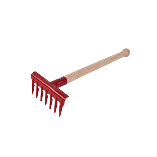 NI-535224 Gluckskafer Metal Rake Short 24cm - Red