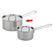 70430313 Gluckskafer Stainless Steel Play Pot w Steel Lid + Handle 12cm