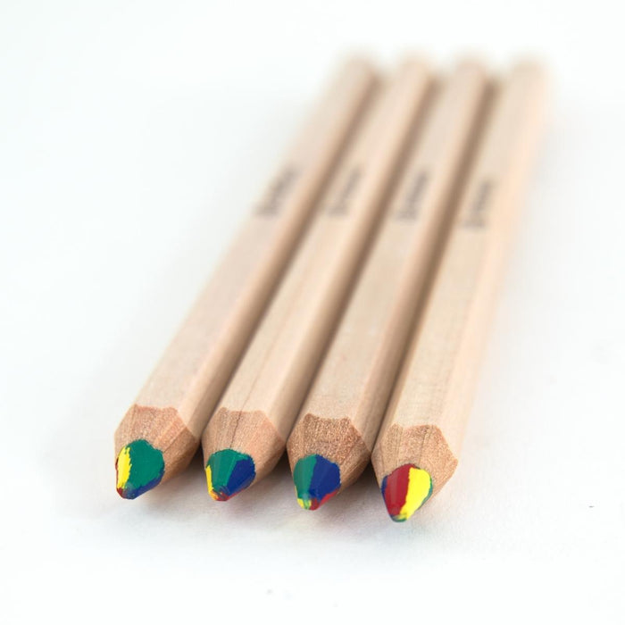 STOCKMAR Pencils Hexagonal 4-Colour Rainbow