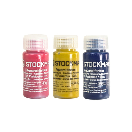 STOCKMAR Paint Circle Colours 20ml Bottles, Red, Blue, or Yellow from Australia
