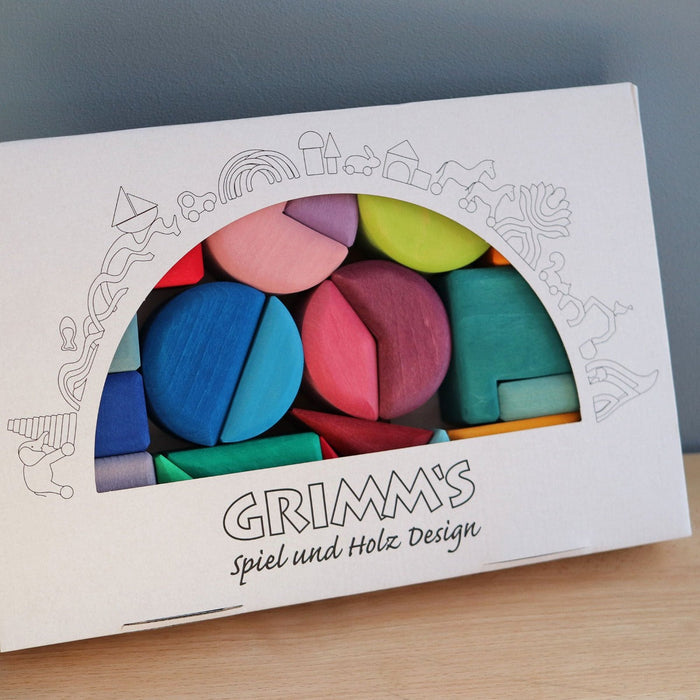 10160 Grimm's Triangle Square & Circle Geometric Shape Blocks