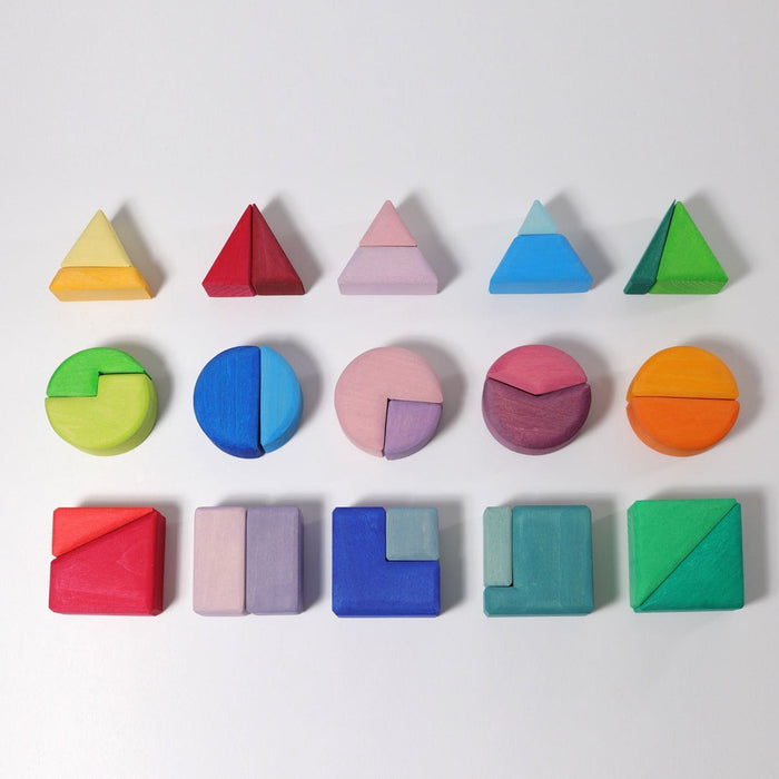 10160 Grimm's Triangle Square & Circle Geometric Shape Blocks