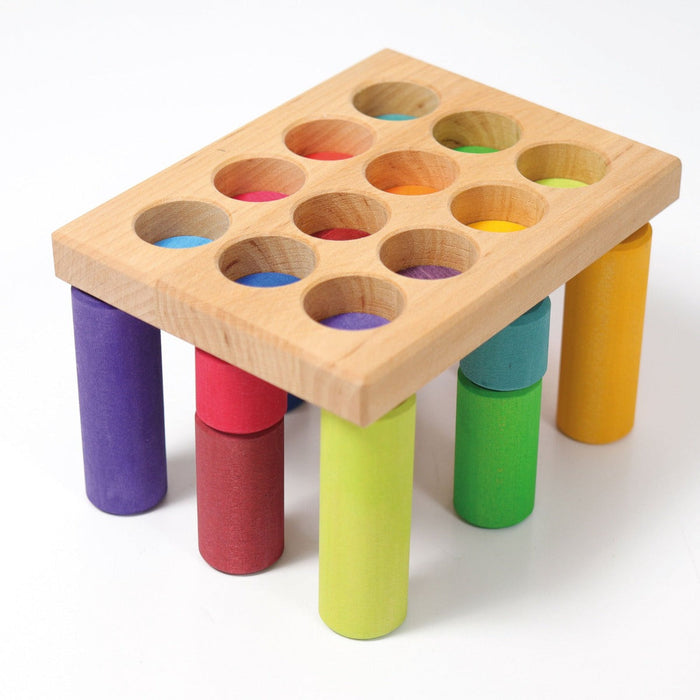 10757 Grimm's Stacking Game Small Rainbow Rollers