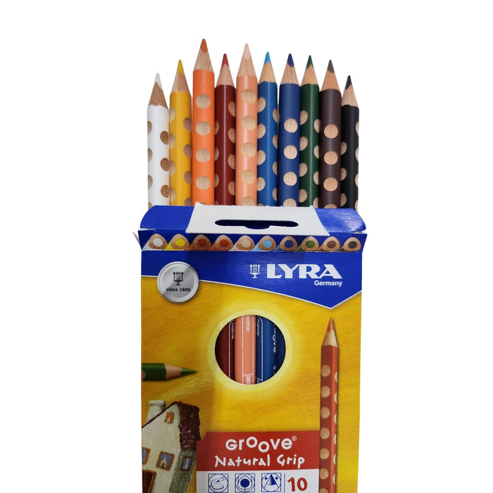LYRA Groove Coloured Pencils - 10 Pencil Pack 3811100 in Australia