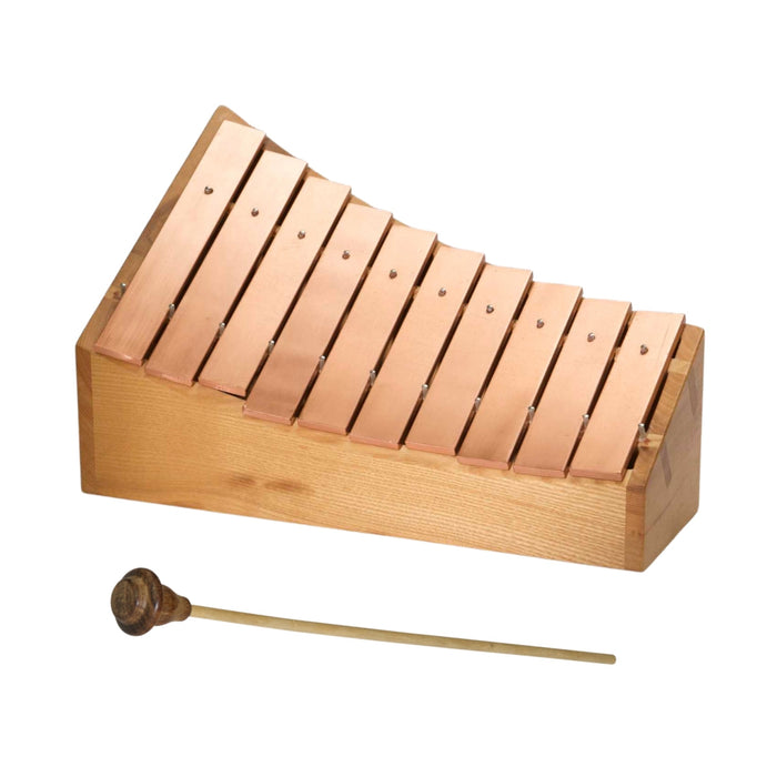 55160100 Choroi Glockenspiel Diatonic Copper with stand and mallet