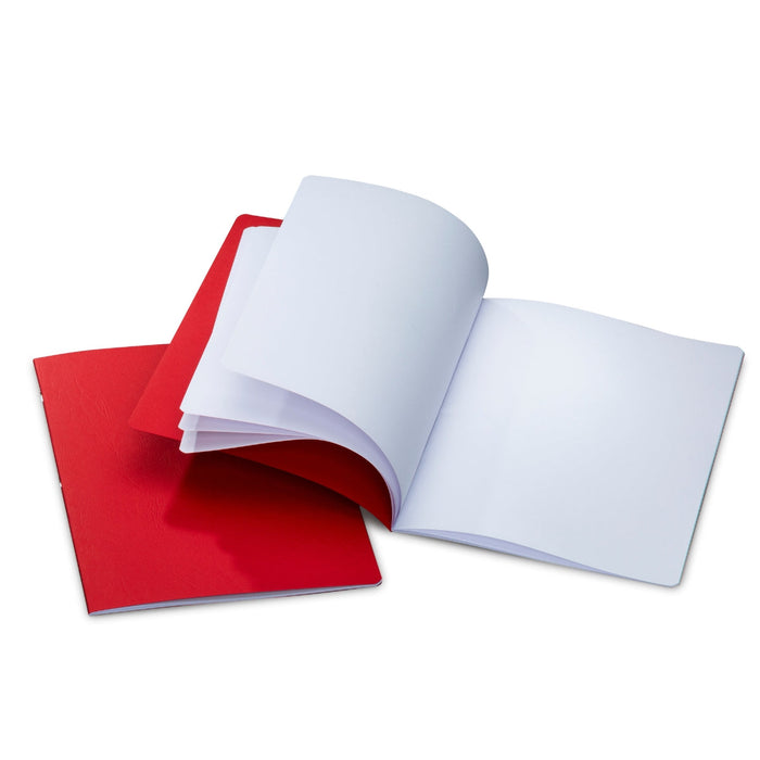 15115005 Lesson Book Portrait A4 21x30cm Blank 40pgs 90gsm Red pk of 10